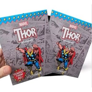 Loot Crate Marvel Thor Standee Action Figure NEW SEALED Lot X 2